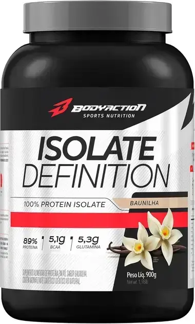 1. Whey Protein Isolado Isolate Definition 900g - Bodyaction