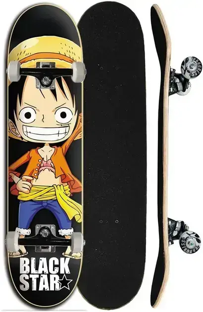 2. Skate Semi Profissional Completo Black Star - Pirata