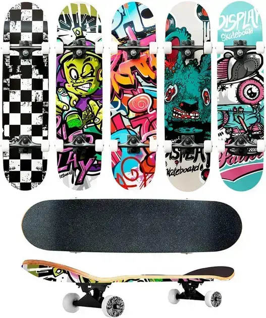 3. Skate Semi Profissional Completo Montado 7.5 - Genérico