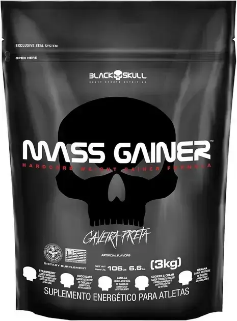 4. Mass Gainer Refil (3Kg) - Black Skull