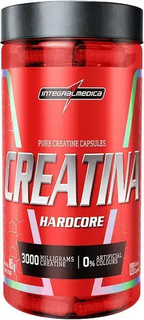 8. Creatina em Cápsulas Hardcore 120 - Integralmedica