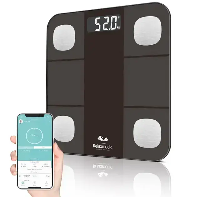 2. Balança Digital Corporal Bioimpedância - Relaxmedic