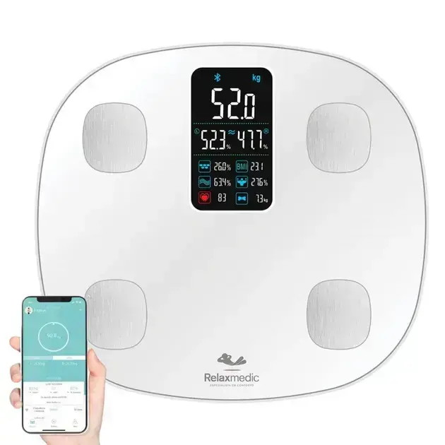 3. Balança Digital C/Bioimpedância Cardio - Relaxmedic