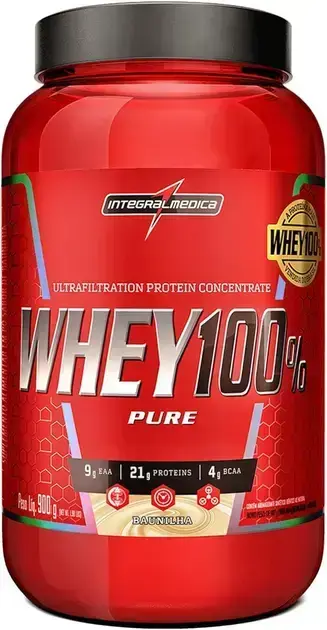 3. Proteína Concentrada Whey 100% Pure Baunilha 900g - Integralmedica