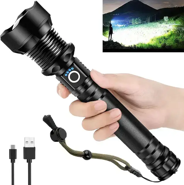 6. Lanterna Recarregável XHP90.2 - OMALIGHT